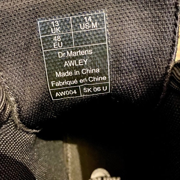 Dr. Martens Awley Combat Boot Black Size US 14 Brand New - Picture 6 of 6